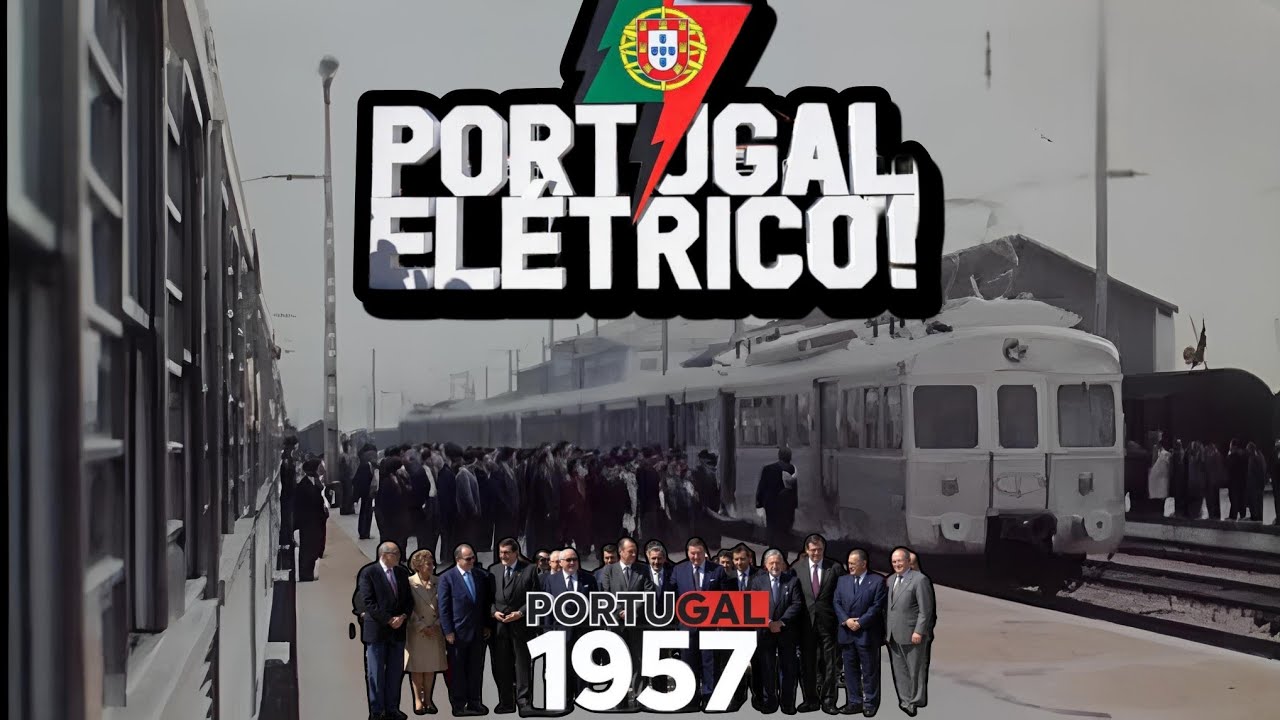 Inauguração 1957: Comboios Elétricos Chegam a Sintra - Lisboa - Carregado!