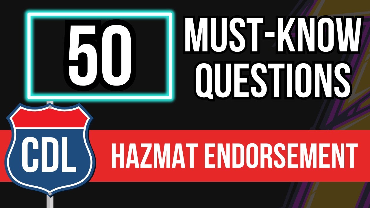 Экзамен на получение разрешения на перевозку опасных грузов (CDL Hazmat Endorsement Test) 2026 (У...
