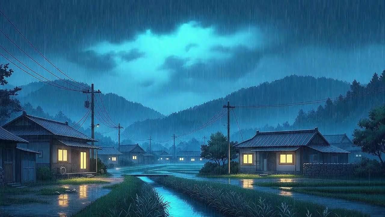 Rain Sounds x Lofi for Work in a Soft Korean Rainy Night for Clear Thinking 😌