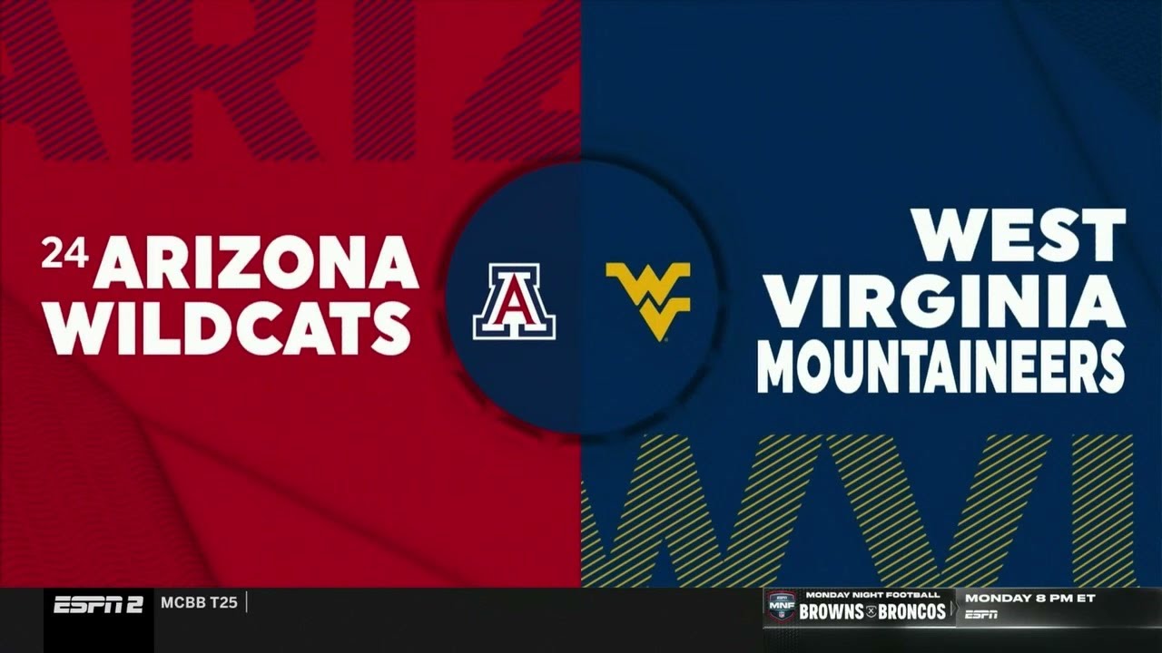 NCAAB 2024 11 29 West Virginia vs Arizona Battle 4 Atlantis 720p60