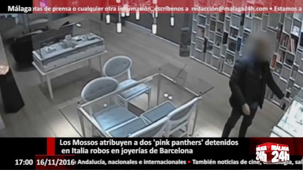 Málaga 24h TV Los  'pink panthers' detenidos en Italia robos en joyerías de Barcelona