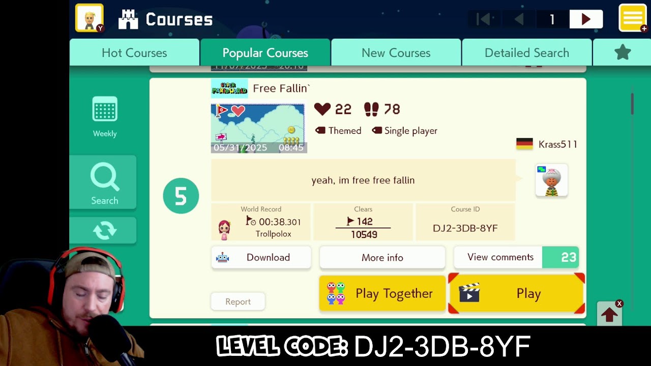 Endless Expert! (49 Lives | 1,234 Clears) Family Friendly Mario Maker 2 | Nintendo Switch 2