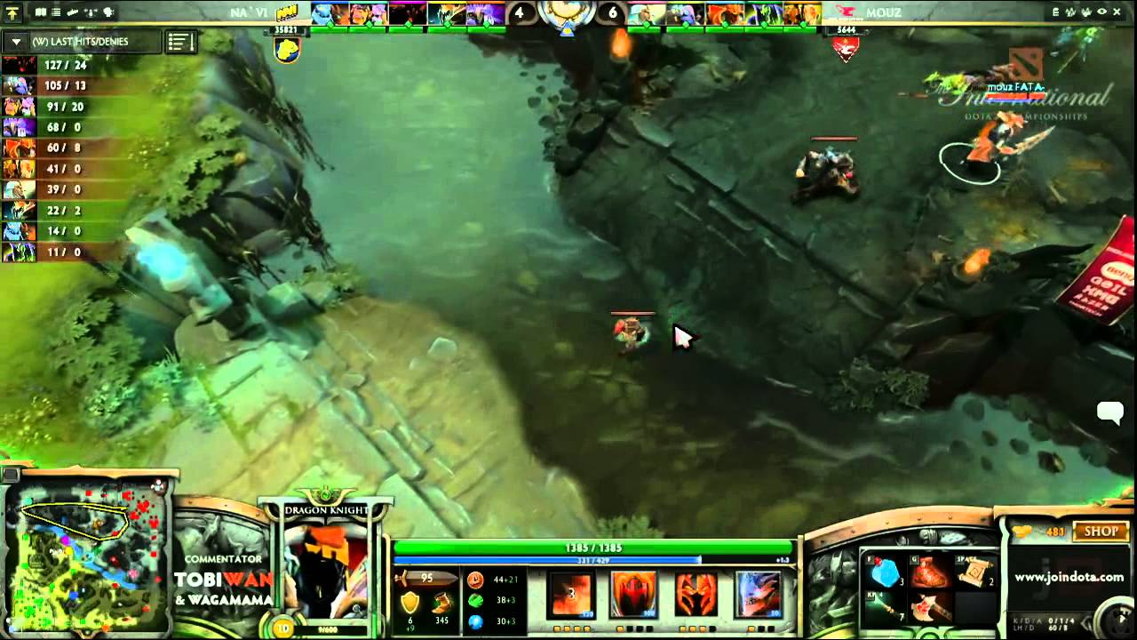 Mousesports vs Na'Vi Game 2   The International 3 Group Stages   Tobi Wan & Waga