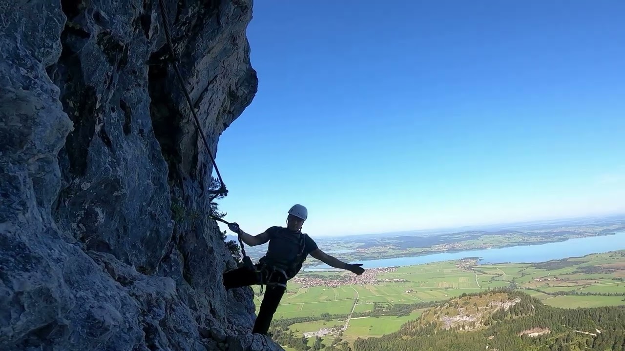 Tegelberg klettersteig, gelbe wand, fingersteig - 2024r.