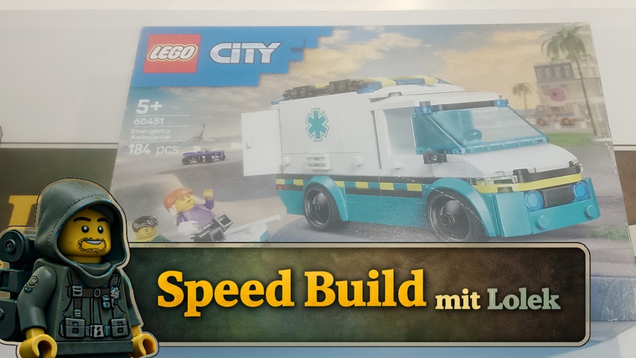 Speed Build | Lego 60451 - Krankenwagen - Rettungskräfte für Klemmingen