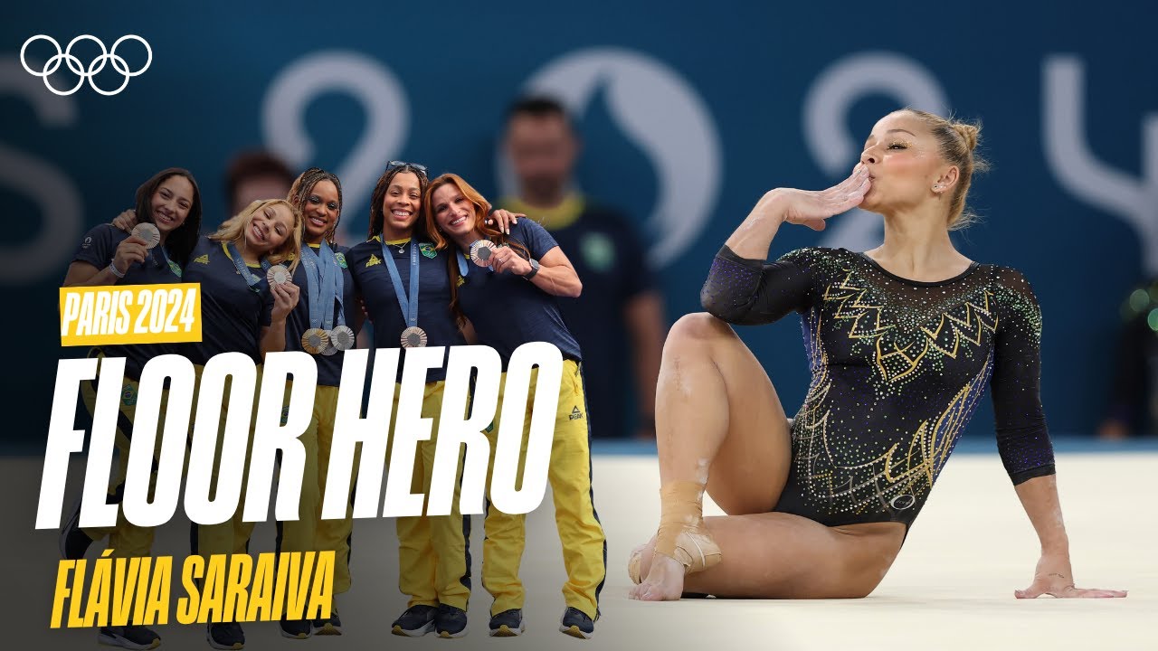 All Eyes on Flávia Saraiva | Floor Routine Paris 2024 🇧🇷🌟 | Music Monday