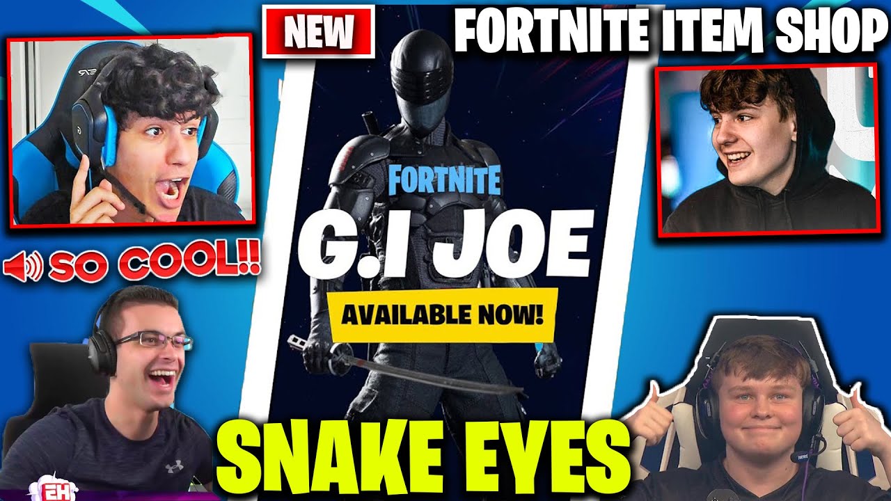 Streamers React To Snake Eyes Katana Skin In Fortnite Item Shop Today!