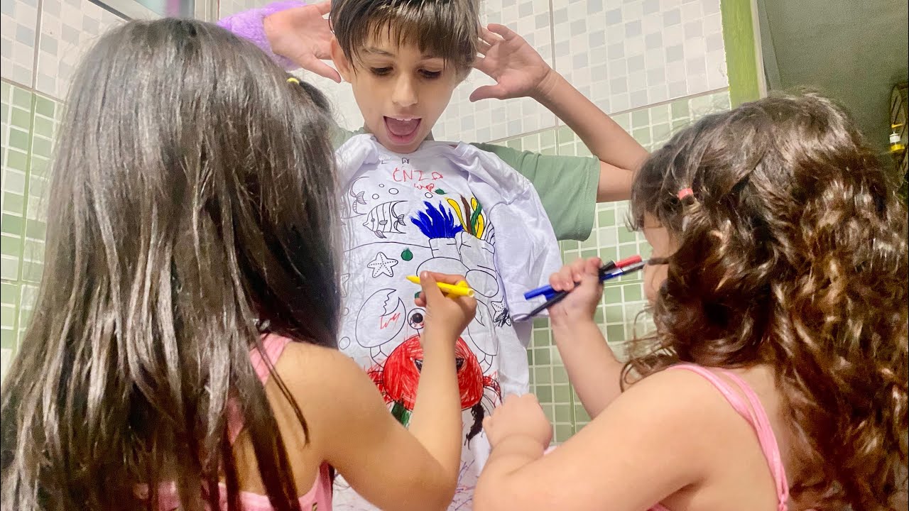 DESAFIO: QUEM COLORIU MELHOR 🎨👕😍