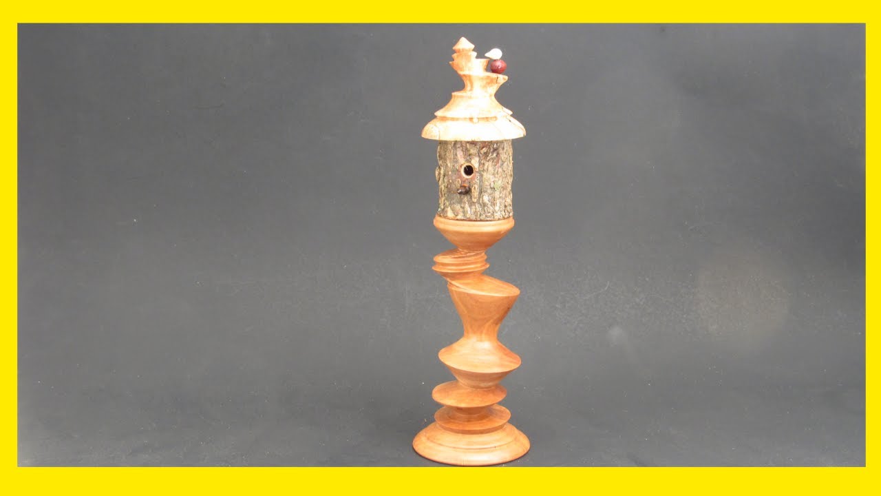 Turn a Mini Multi-Axis Pedestal Bird House Part 1