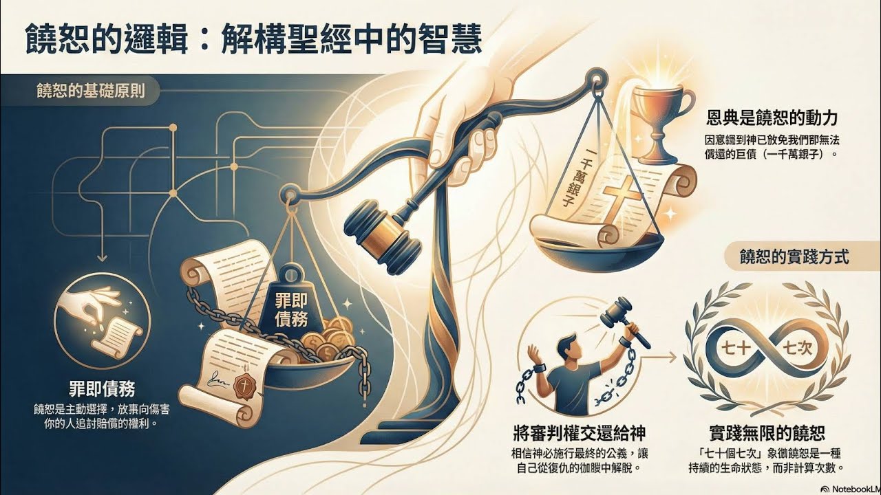 【新約】耶穌饒恕的邏輯：饒恕就是豁免債務，因神饒恕我進而我饒恕別人