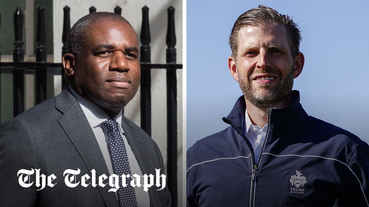 Eric Trump dismisses David Lammy’s comments on Donald as ‘dumb’ | Exclusive interview
