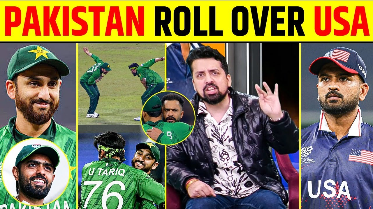 PAKISTAN ROLL OVER USA | PAK BEAT USA BY 32 RUNS | FARHAN, USMAN TARIQ, SHADAB KHAN HIT #pakvsusa