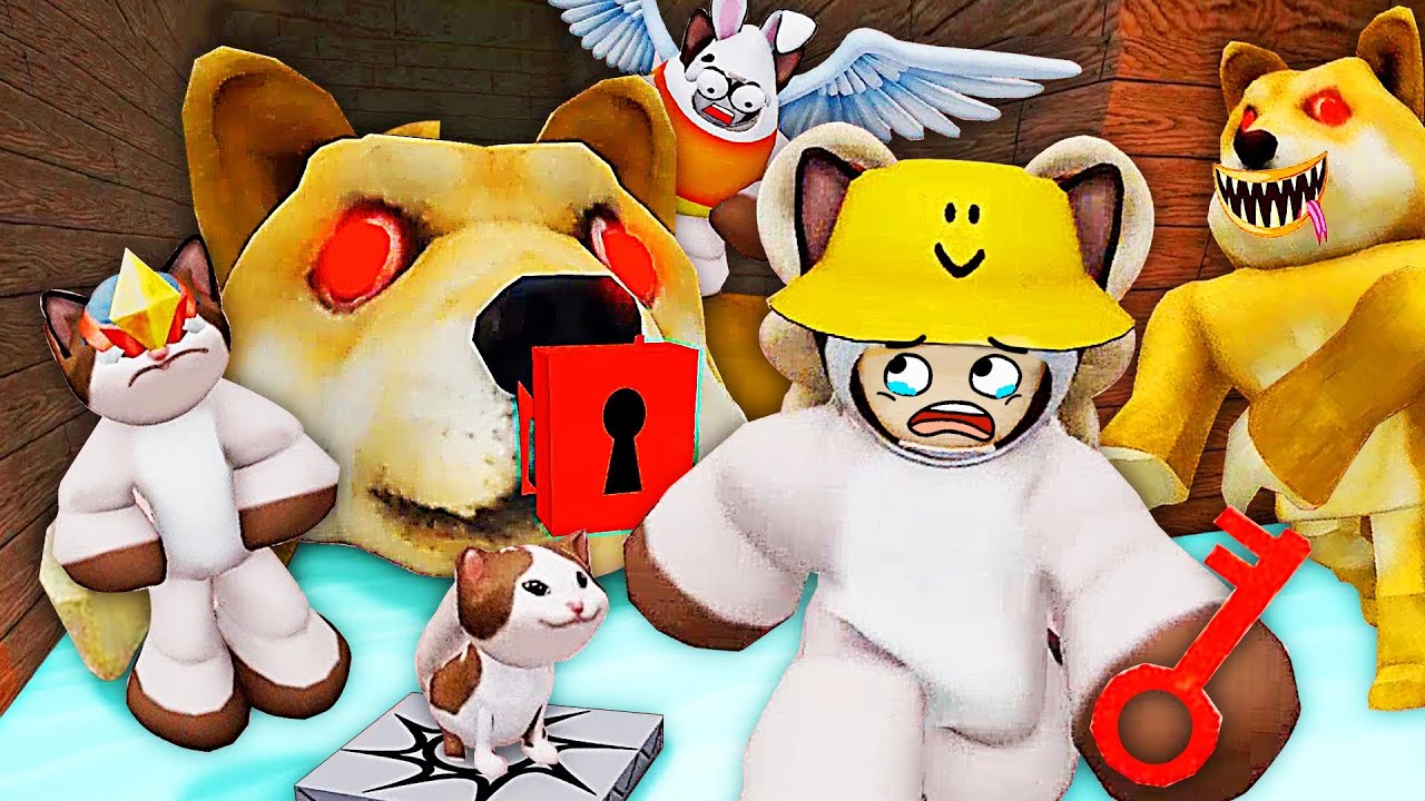 ROBLOX神煩狗頭大作戰 看！後室裏有個好大的狗頭啊！小熙解說
