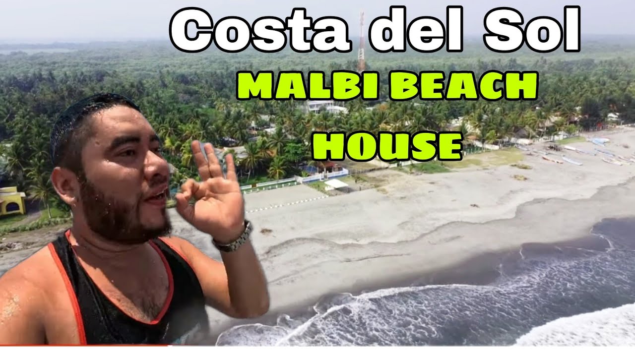 El mejor RANCHO DE PLAYA en La Costa del Sol 🌊 EL SALVADOR 🇸🇻 Malbi Beach House 🌴😎