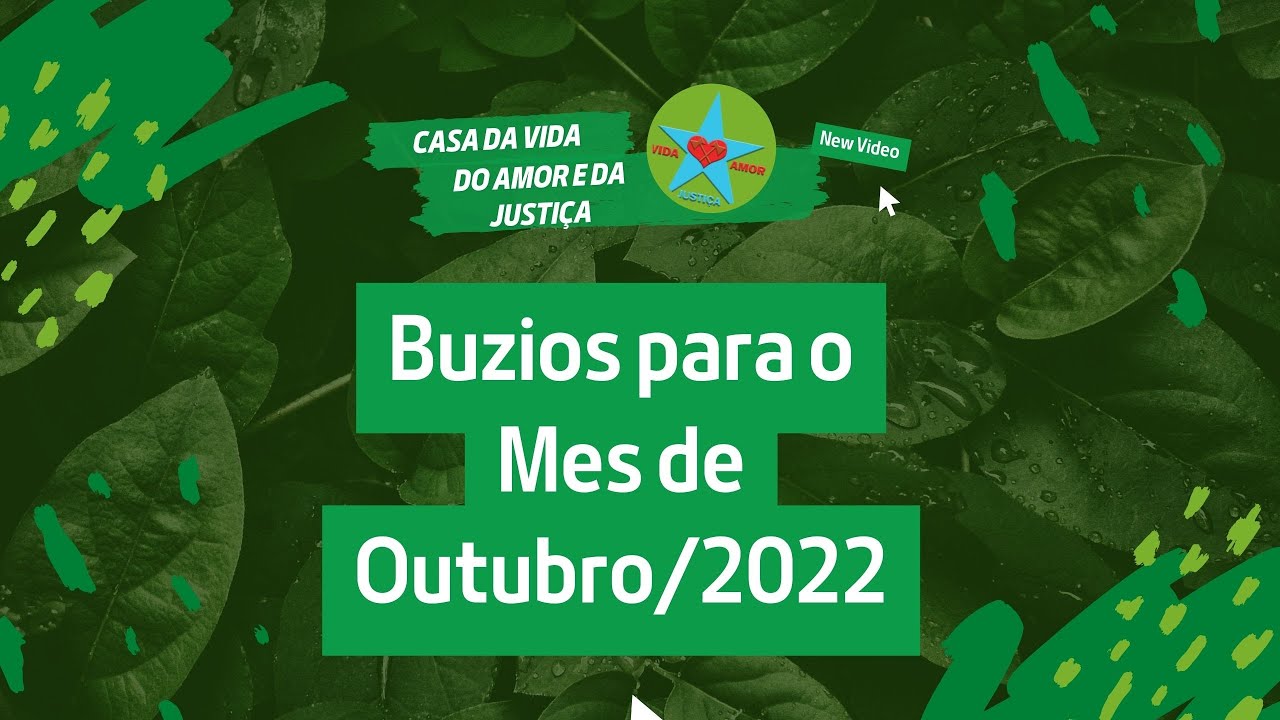 búzios do mês de outubro 2022