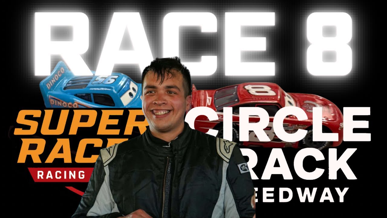 SRRS Race 8 of 10: Circle Track Speedway (Disney Pixar Cars–Inspired Stop Motion Racing)