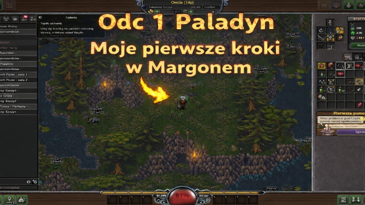 Margonem Odc 1 paladyn. Moje pierwsze kroki w Margonem!