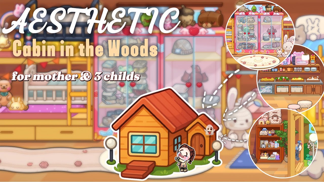 Avatar World🪵 Cabin in the Woods HOUSE IDEAS | Roleplay | Cabin Design Ideas for a Mother and 3 Kids