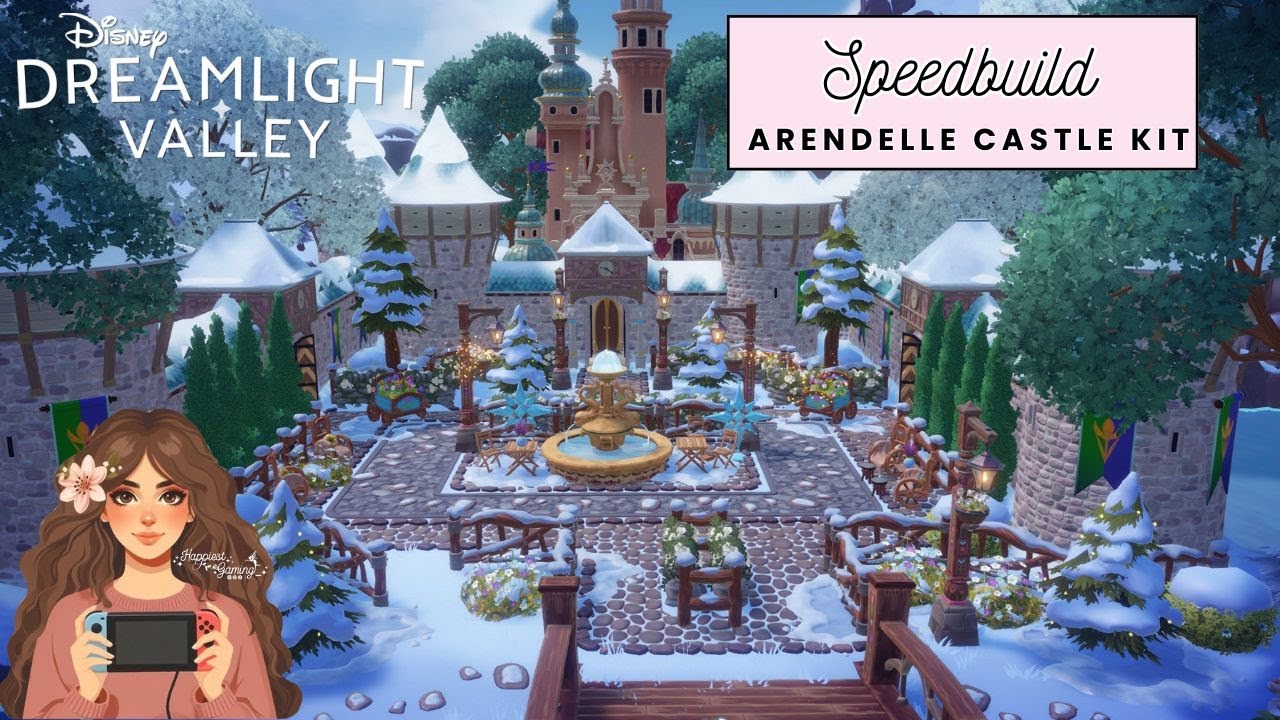 ARENDELLE CASTLE KIT SPEEDBUID | DISNEY DREAMLIGHT VALLEY | WISHBLOSSOM RANCH ❄️