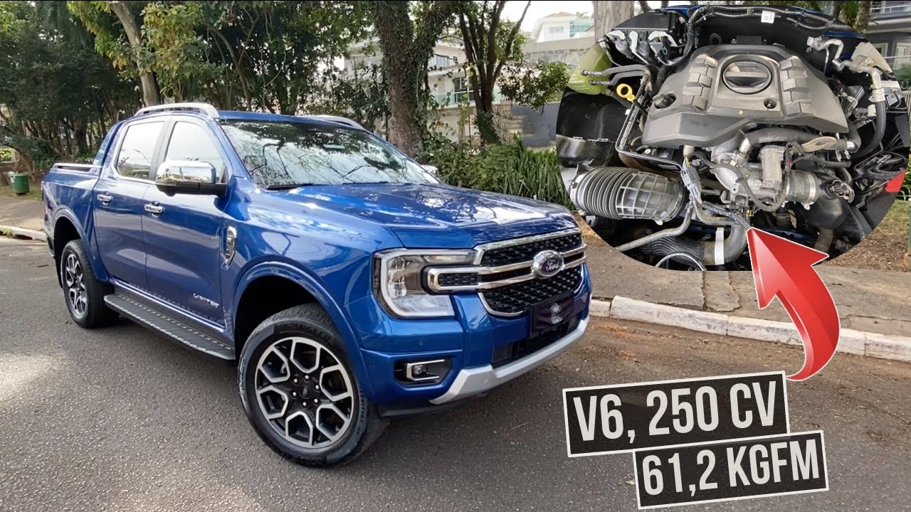 NOVA FORD RANGER LIMITED traz motor V6 e muita tecnologia embarcada