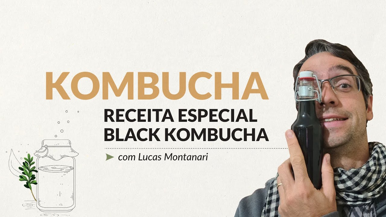 Kombucha Black Detox - Carvão Ativado com Gengibre