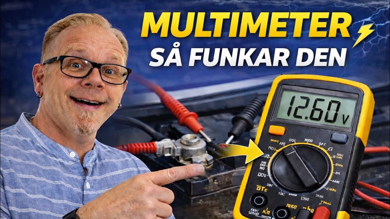 Multimeter – så mäter du spänning, säkring och testar bilbatteri steg för steg