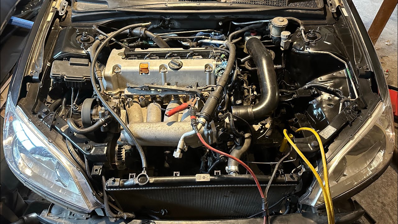 K20 swap es1 civic: FIRST START!