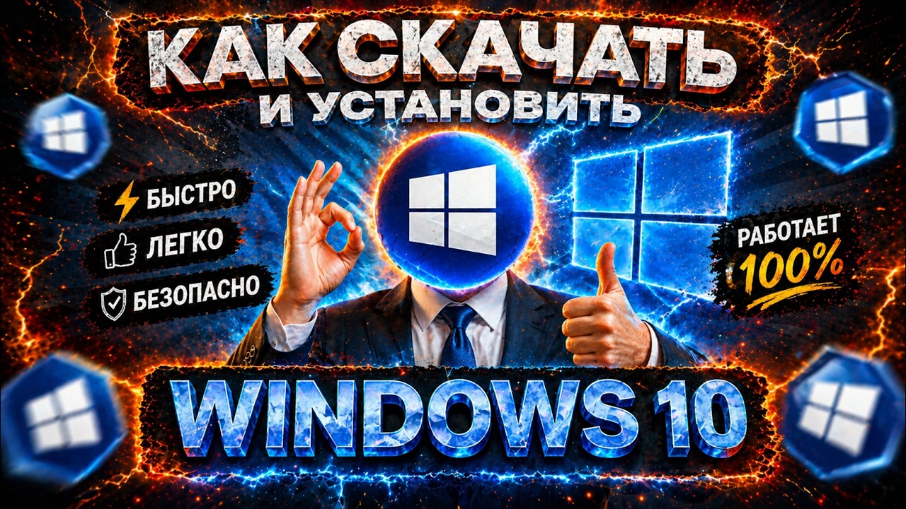 Как скачать Windows 10 в 2026 году + Установка на ПК / Версия для России