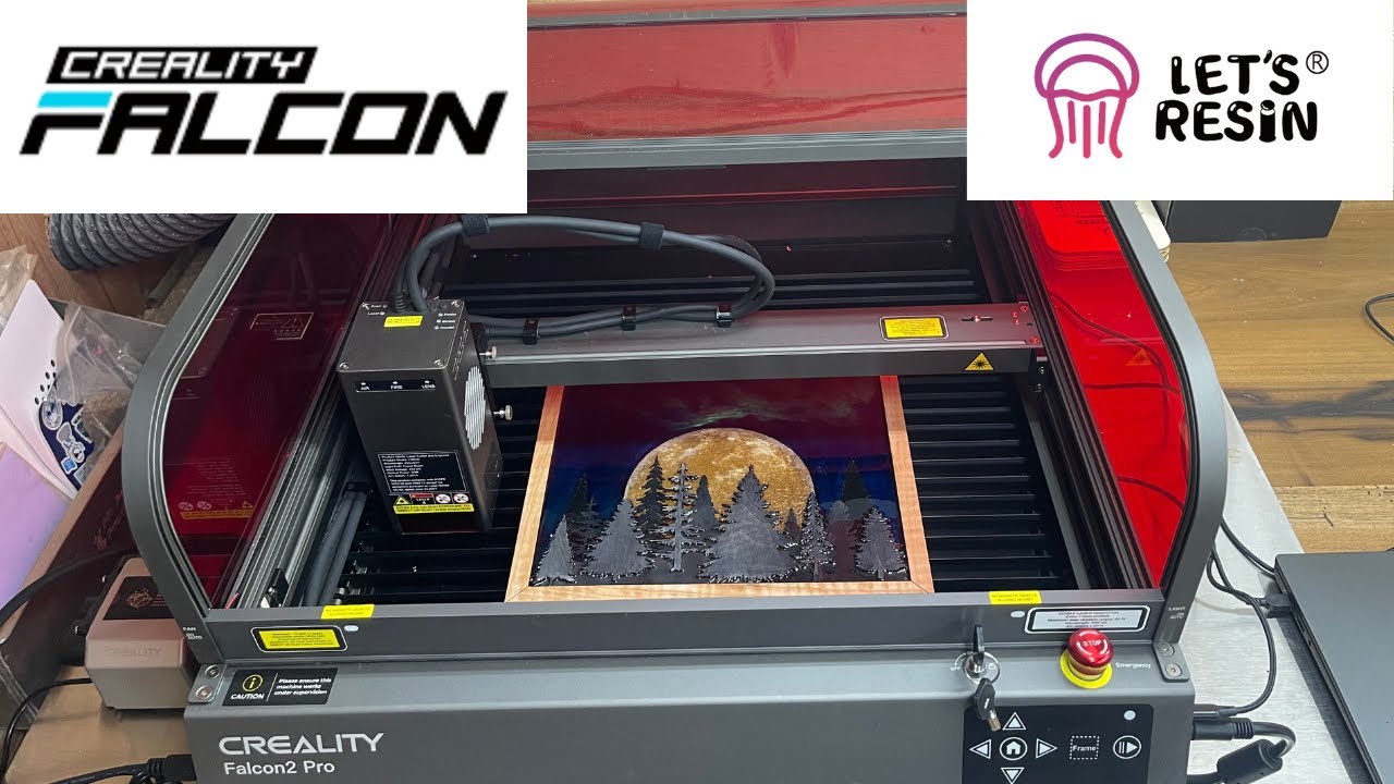 Настройка Creality Falcon2 Pro 60w и первый проект