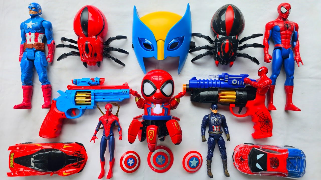 Marvel Toy Series Unboxing, Popular Spider-Man Toy Car, Marvel Popular Action Toy Gun