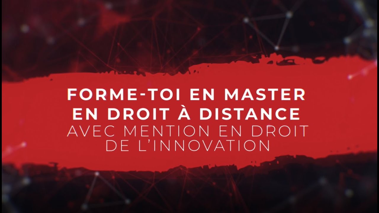 Un Master en droit de l'innovation en ligne !