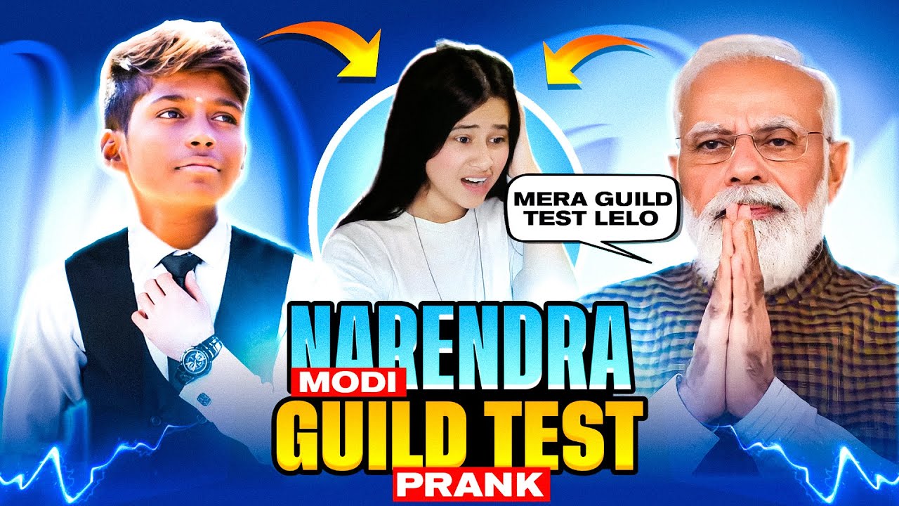 NARENDRA MODI GUILD TEST PRANK 🤯 ON CUTE GIRL YOUTUBER🥵 @Nonstop Gaming