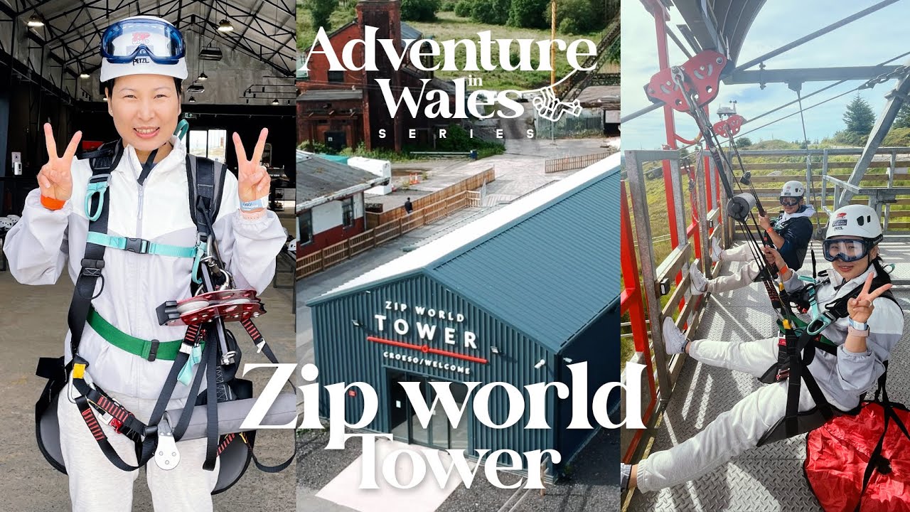1st Time Trying the Fastest Seated Zipline in the World - Adventure in Wales - NS VLOGS  [UK] [4K]