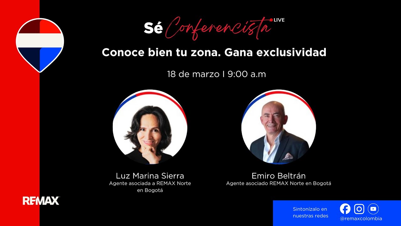 Sé Conferencista: Conoce bien tu zona. Gana exclusividad