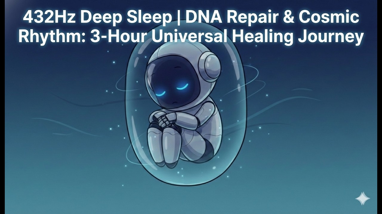 432Hz Deep Sleep | DNA Repair & Cosmic Rhythm: 3-Hour Universal Healing Journey