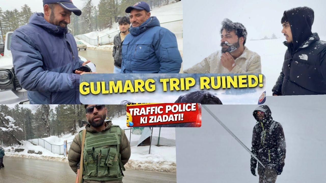 GULMARG GAYE THAY AUR TRAFFIC🤬 WALU  NE PAKAD LIYA