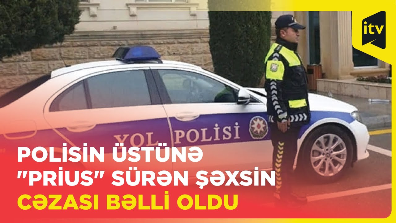 Bakıda polisin üstünə 