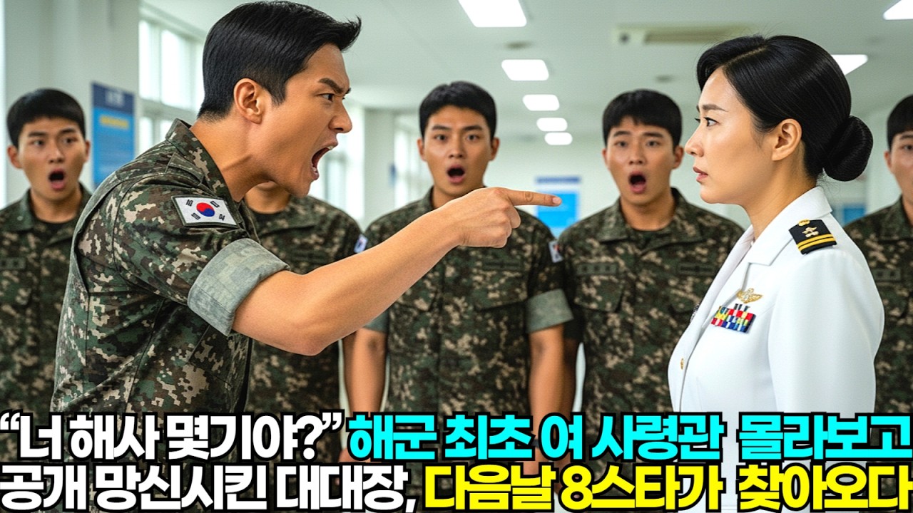 “너 해사 몇기야?” 해군 최초 여 사령관  몰라보고 공개 망신 시킨 대대장, 다음날 8스타가  찾아오다
