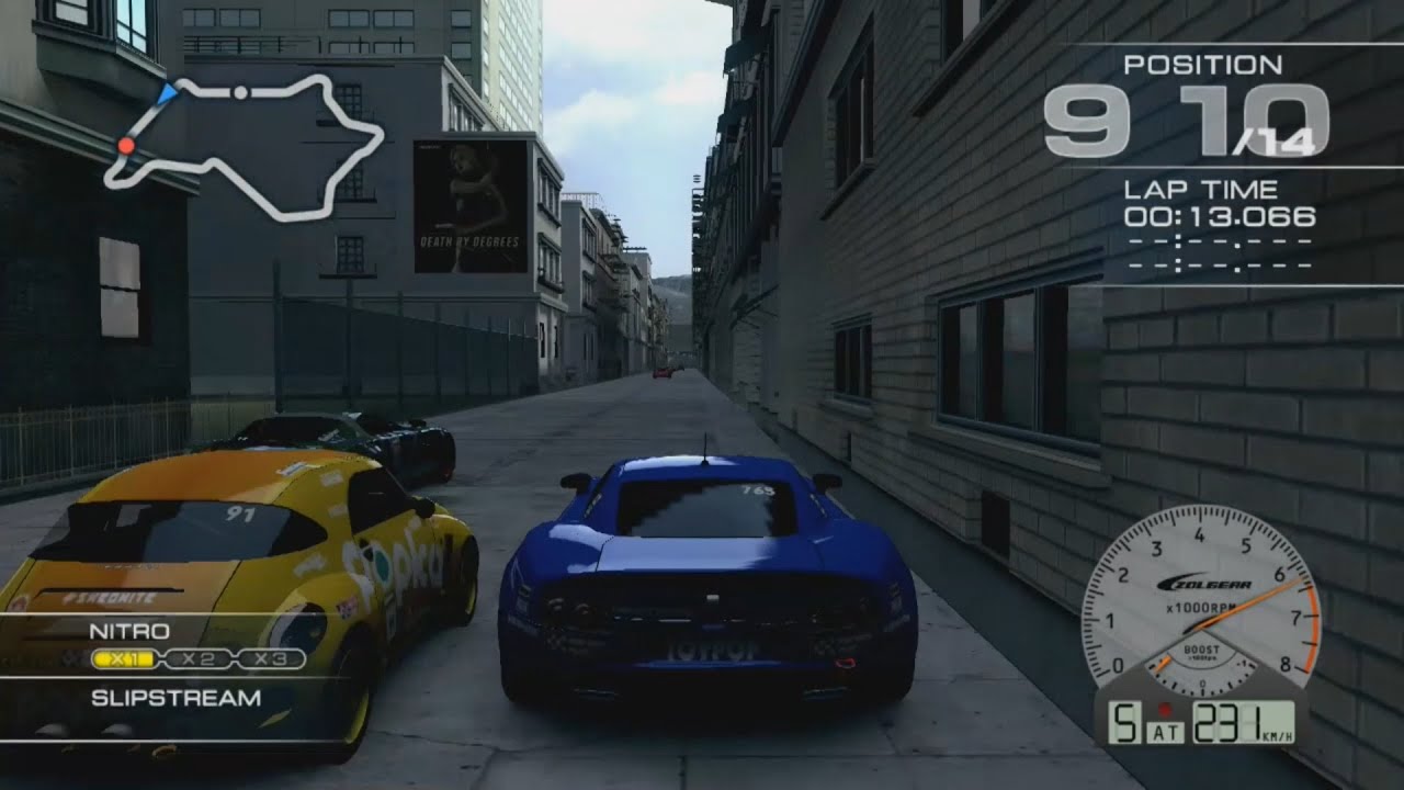 Ridge Racer 7 Maker's Trial ANDORGENESIS with Prophetie at Midtown Parkway R [Control view]