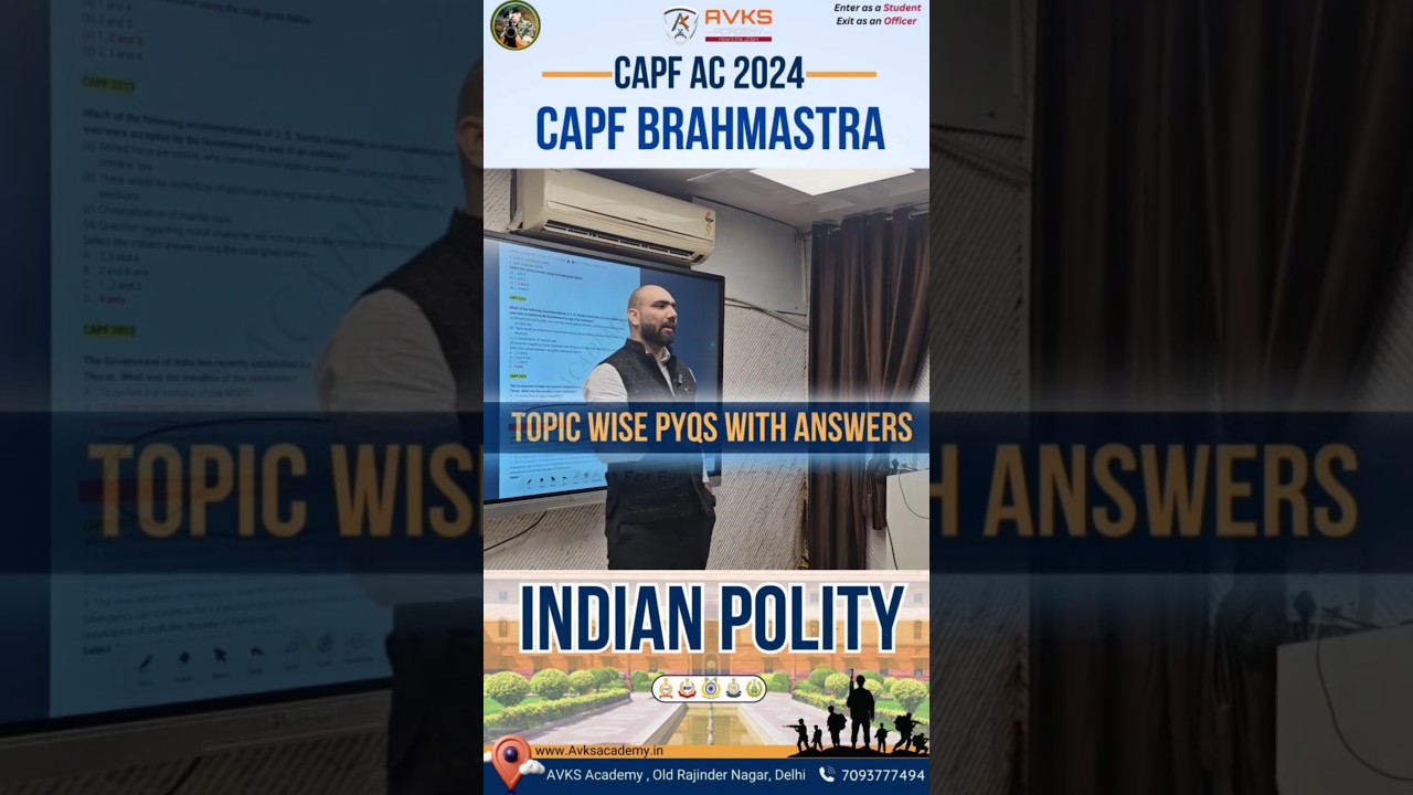 CAPF AC PYQS  | CAPF AC 2024 EXAM | LAST 10 YEARS CAPF PYQ | S.NAVEEN SIR | CAPF AC NOTIFICATION