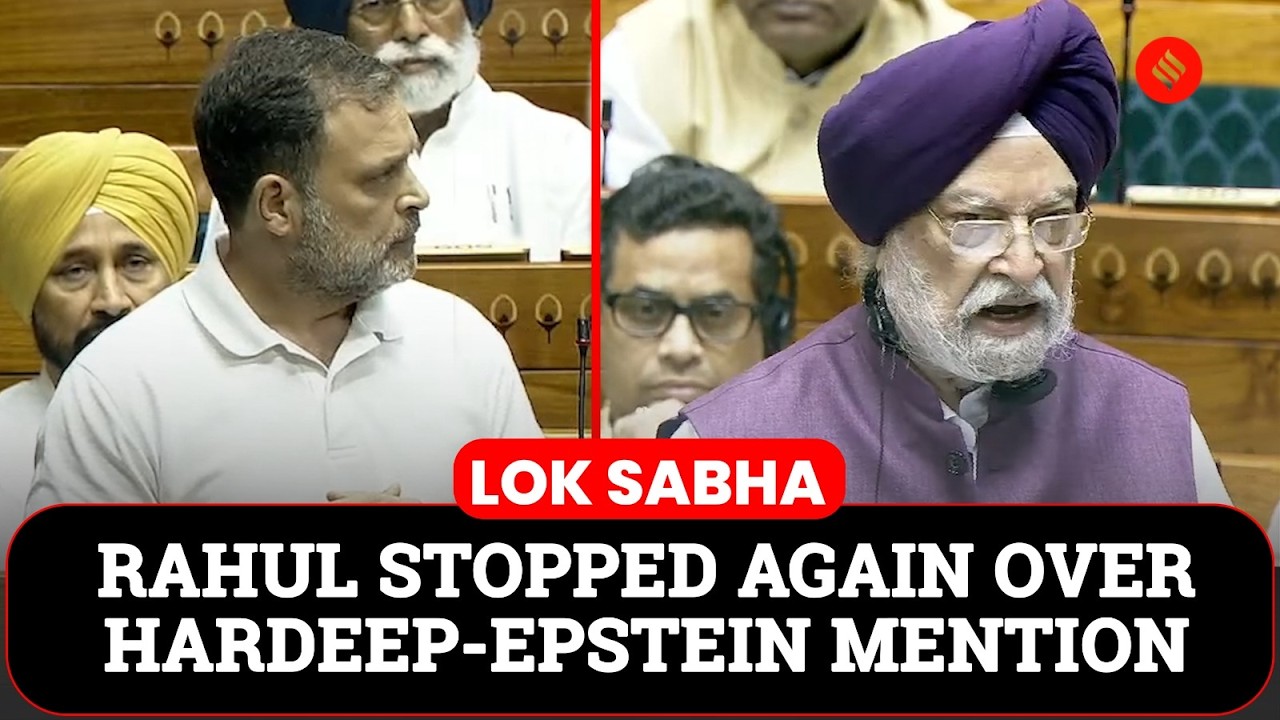 Rahul Gandhi Targets Hardeep Singh Puri On Oil Policy, Stopped By Speaker: House Descends Into Chaos