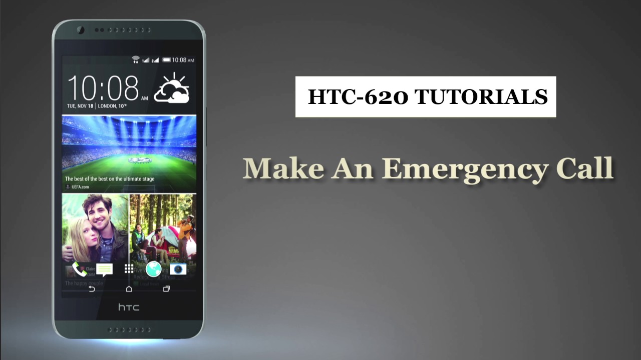 How To Make An Emergency Call On HTC  smart phones user guide support