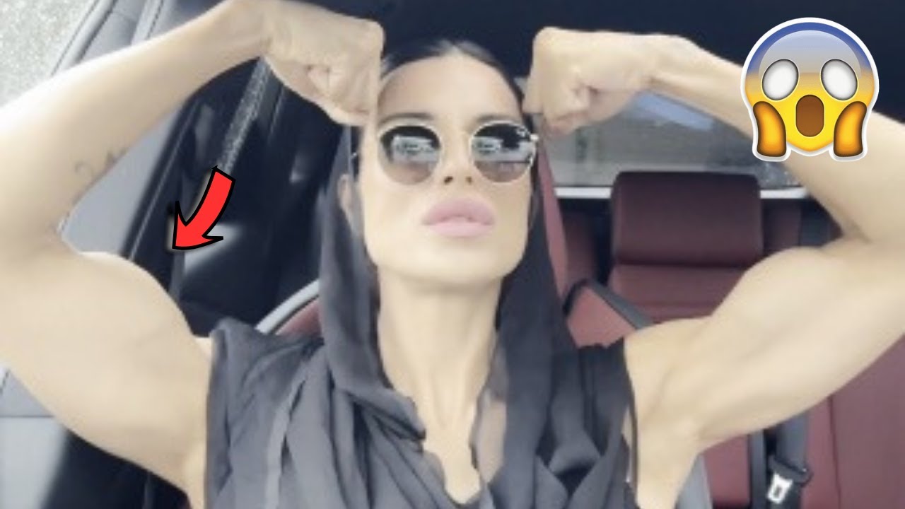 Women with BICEPS disproportionately LARGER than the rest of their body!!!