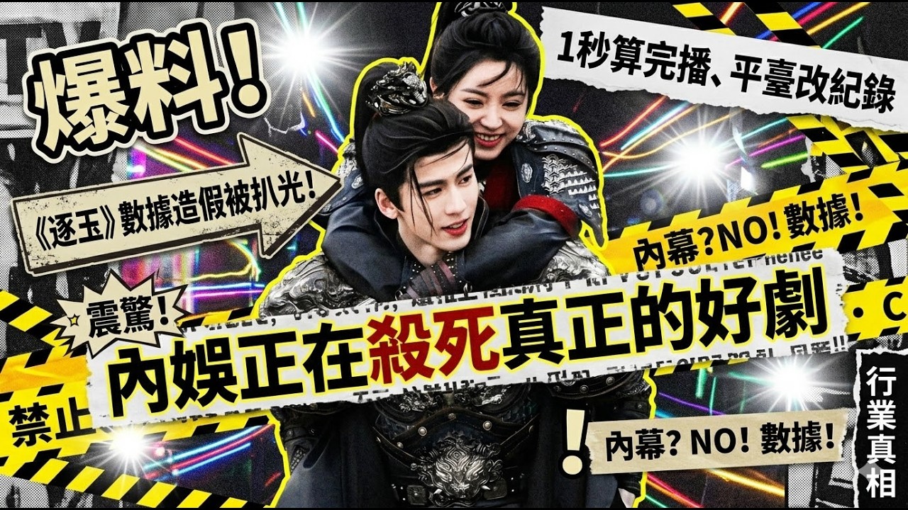 《逐玉》數據造假被扒光！1 秒算完播、平臺改紀錄，內娛正在殺死真正的好劇｜行業真相