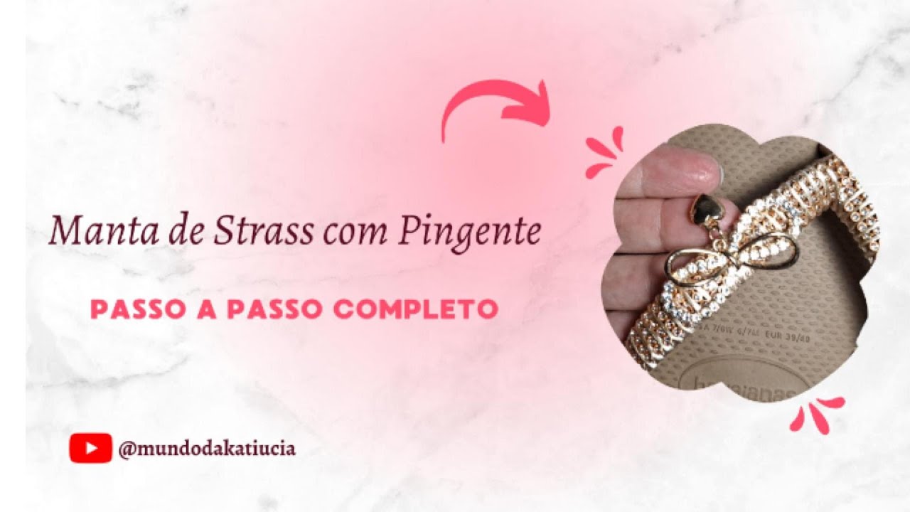 Havaianas Decoradas Passo a Passo: Modelo Laço com Strass