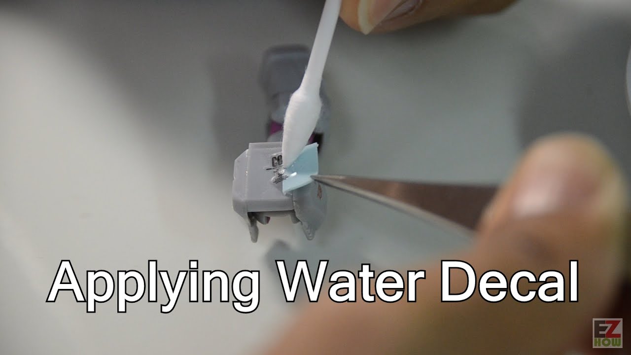 การติดดีคอล กันดั้ม/กันพลา Part 1 : ดีคอลน้ำ ; Applying water decal for Gunpla