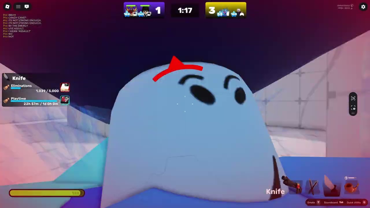 Roblox Rivals 2v2 best pro to use knife gold