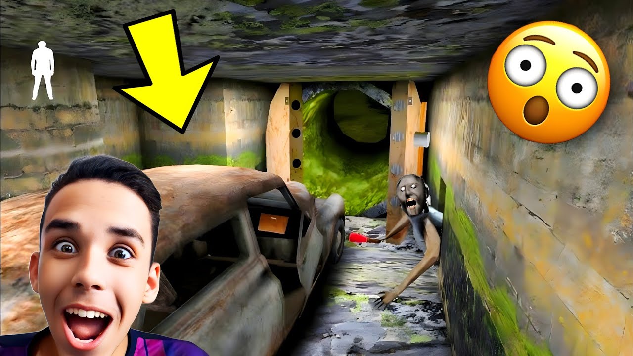 FUGI DE CARRO PELO ESGOTO! 😱😰 granny 1