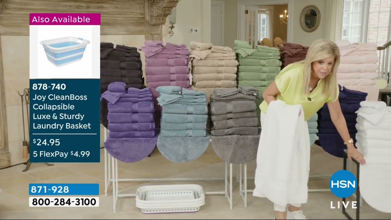 Joy CleanBoss USA Grown Cotton 12piece Plush Towel Set w...