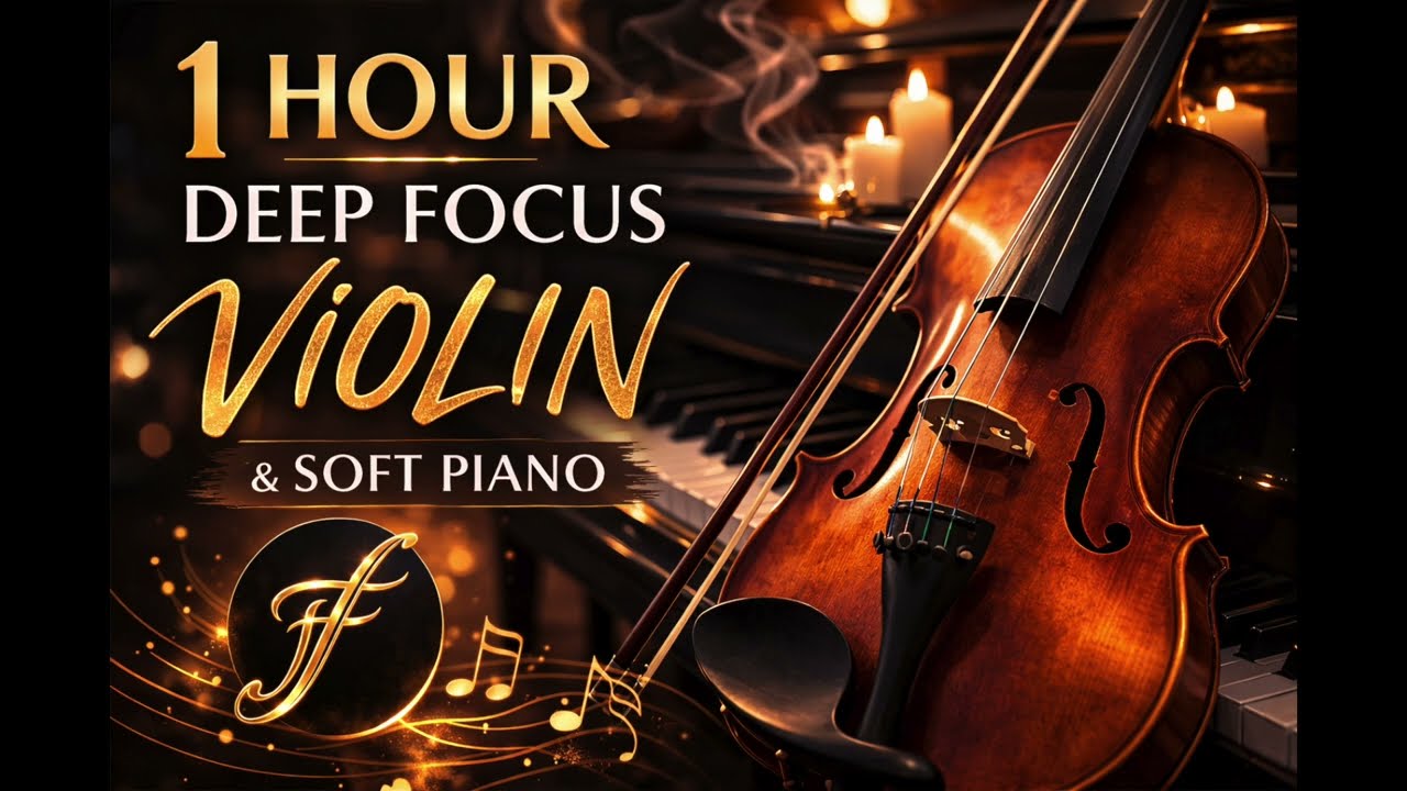 1 Hour Deep Focus Violin Music - Emotional Strings & Soft Piano for Work